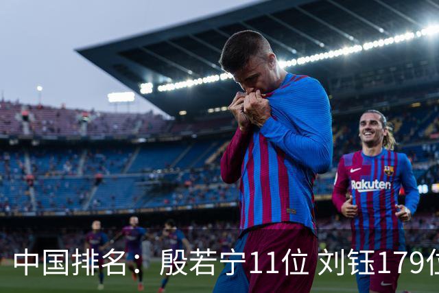 中国排名：殷若宁11位 刘钰179位许赢上涨2位